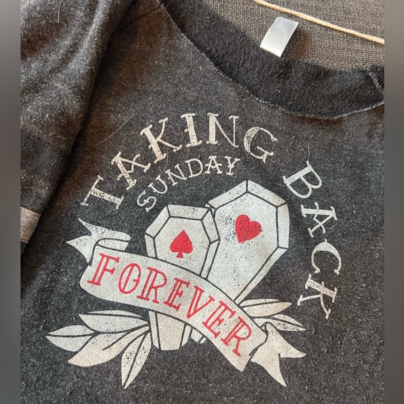 Taking Back Sunday Off the Shoulder Sweatshirt - Picture 3 of 3